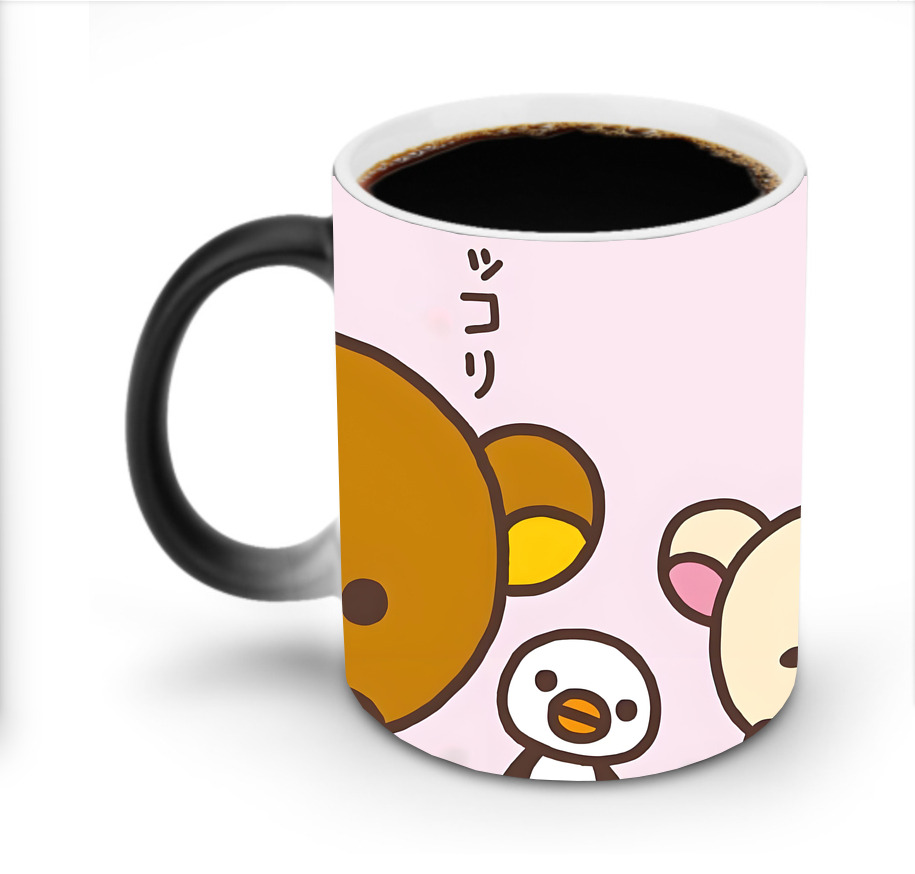 （画像用） リラックマ リラックマ キイロイトリ Rilakkuma Korilakkuma Kiiroitori 温度変色マグカップ