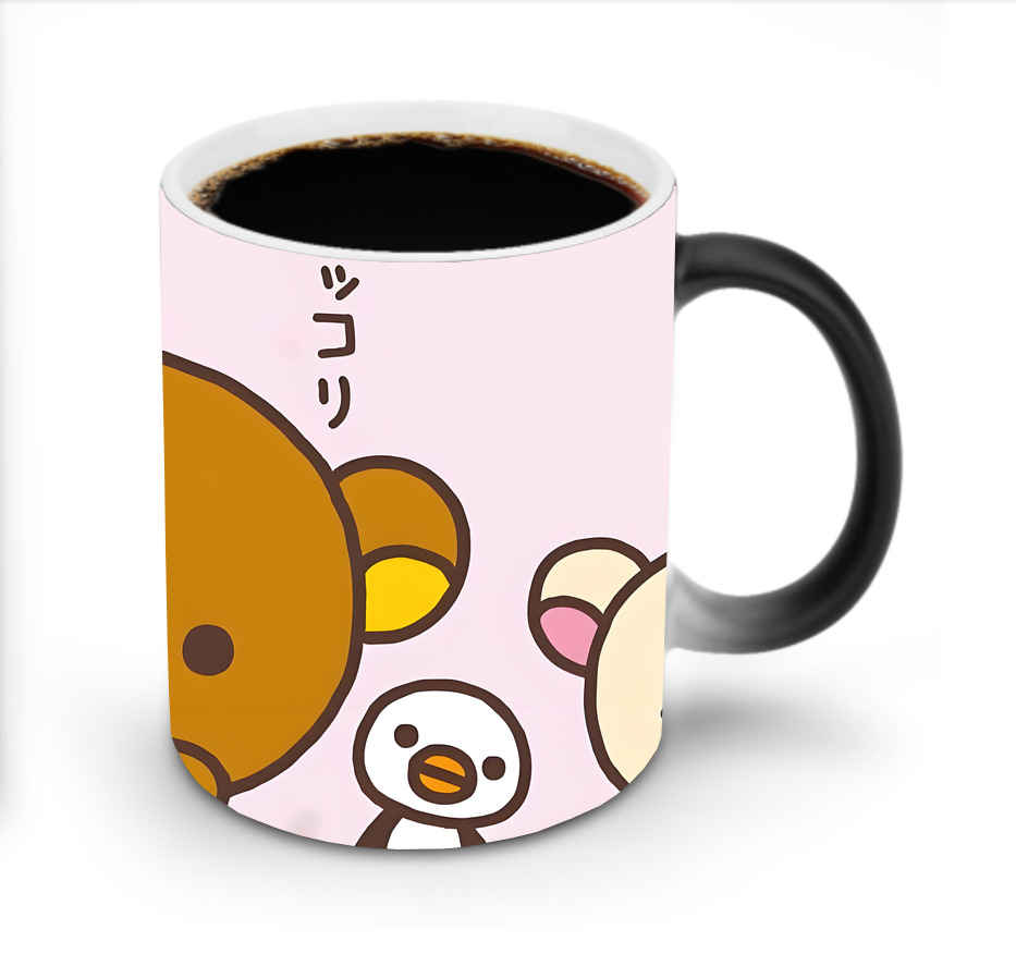 （画像用） リラックマ リラックマ キイロイトリ Rilakkuma Korilakkuma Kiiroitori 温度変色マグカップ