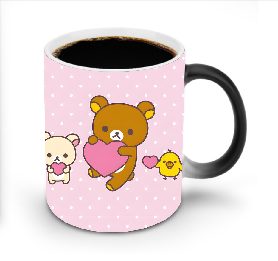 （画像用） リラックマ リラックマ キイロイトリ Rilakkuma Korilakkuma Kiiroitori 温度変色マグカップ
