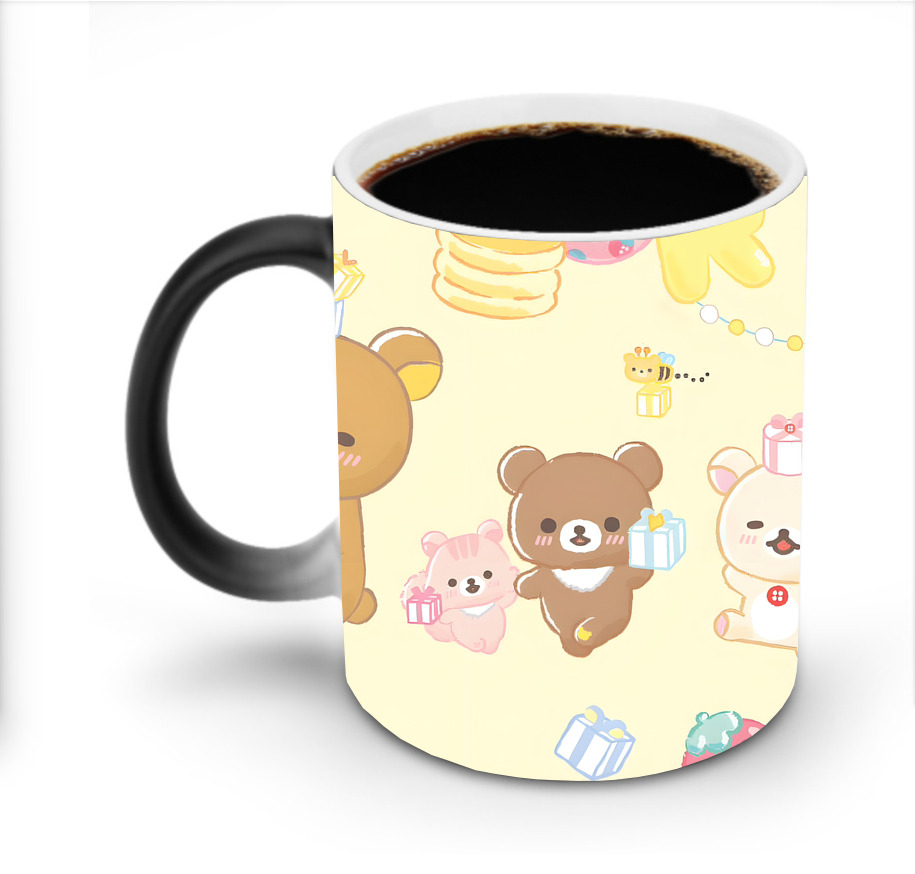 （画像用） リラックマ リラックマ キイロイトリ Rilakkuma Korilakkuma Kiiroitori 温度変色マグカップ