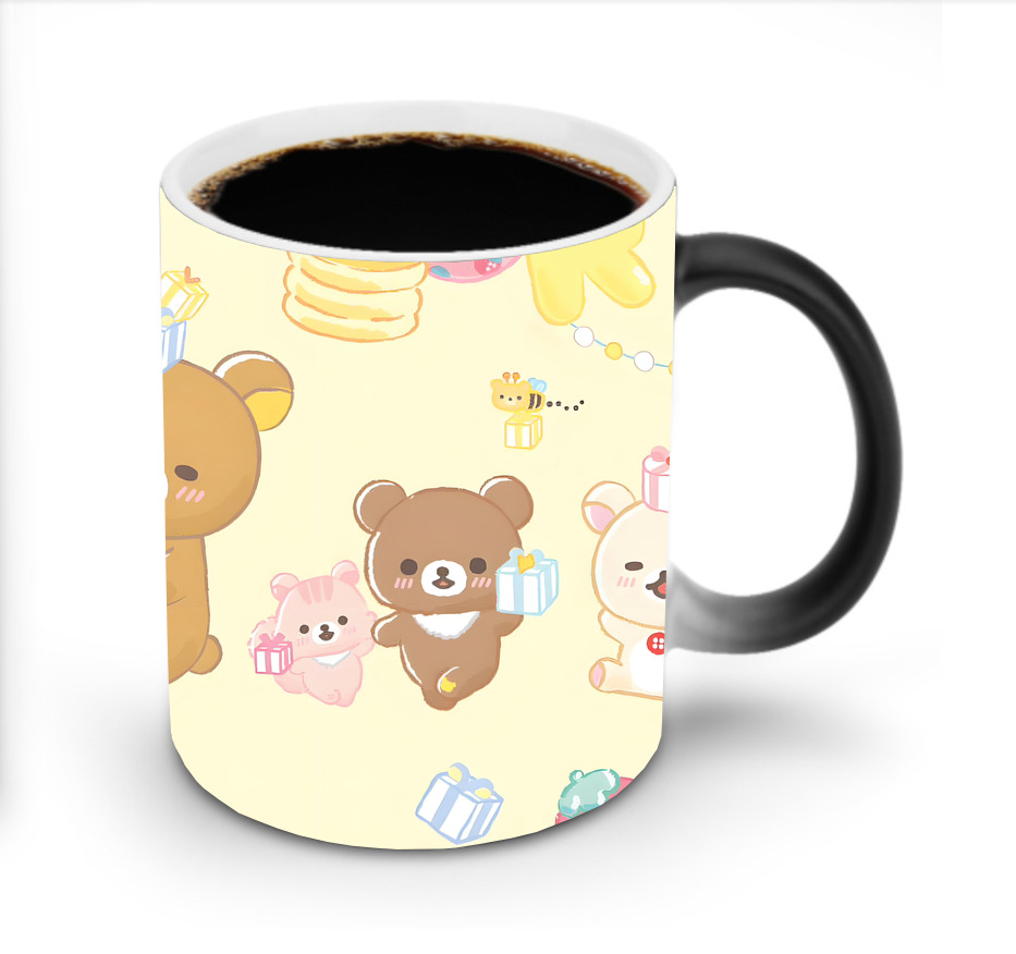 （画像用） リラックマ リラックマ キイロイトリ Rilakkuma Korilakkuma Kiiroitori 温度変色マグカップ