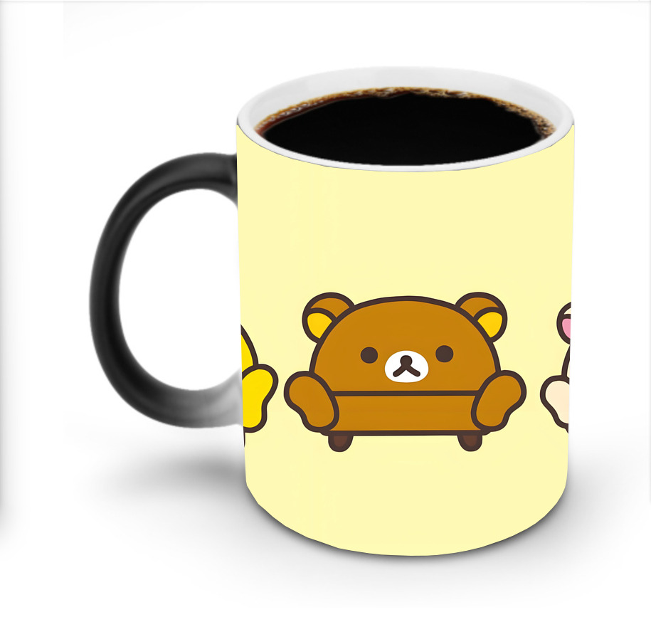 （画像用） リラックマ リラックマ キイロイトリ Rilakkuma Korilakkuma Kiiroitori 温度変色マグカップ