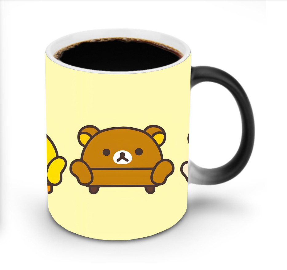 （画像用） リラックマ リラックマ キイロイトリ Rilakkuma Korilakkuma Kiiroitori 温度変色マグカップ