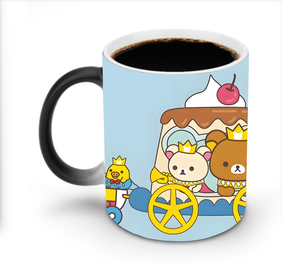 （画像用） リラックマ リラックマ キイロイトリ Rilakkuma Korilakkuma Kiiroitori 温度変色マグカップ