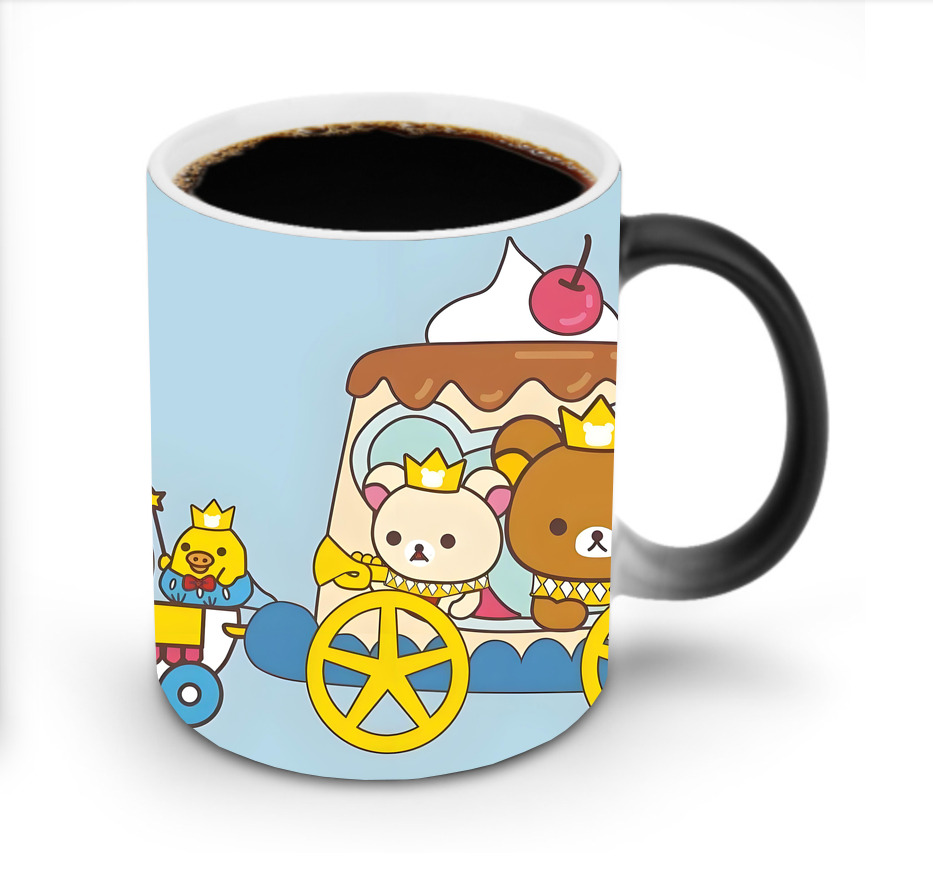 （画像用） リラックマ リラックマ キイロイトリ Rilakkuma Korilakkuma Kiiroitori 温度変色マグカップ