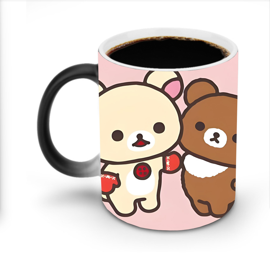 （画像用） リラックマ リラックマ キイロイトリ Rilakkuma Korilakkuma Kiiroitori 温度変色マグカップ