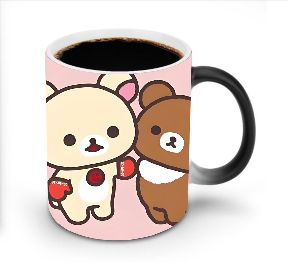 （画像用） リラックマ リラックマ キイロイトリ Rilakkuma Korilakkuma Kiiroitori 温度変色マグカップ