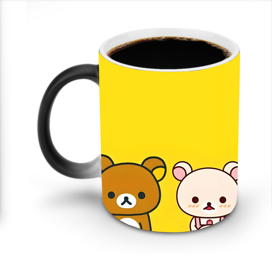 （画像用） リラックマ リラックマ キイロイトリ Rilakkuma Korilakkuma Kiiroitori 温度変色マグカップ