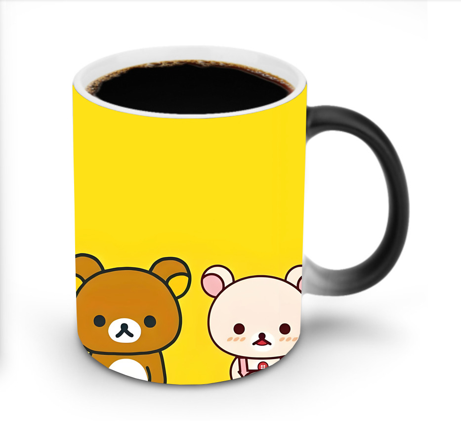 （画像用） リラックマ リラックマ キイロイトリ Rilakkuma Korilakkuma Kiiroitori 温度変色マグカップ