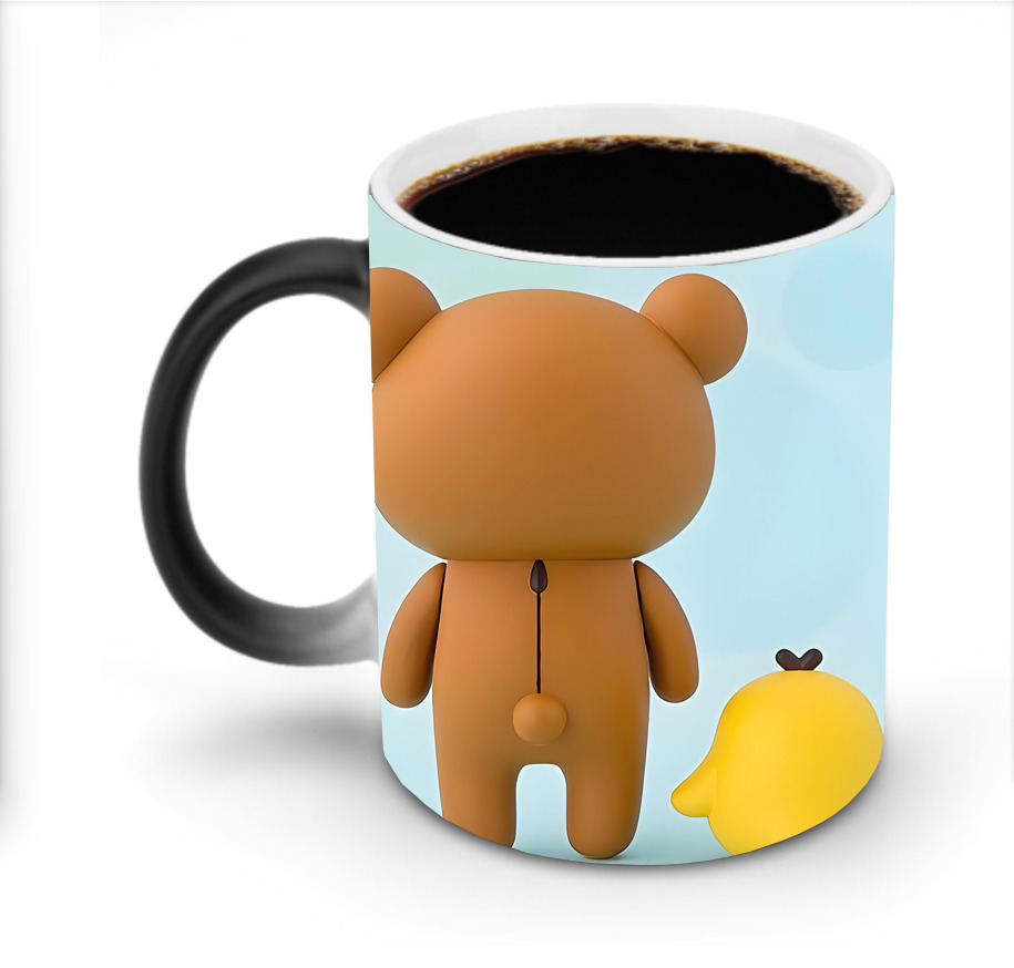（画像用） リラックマ リラックマ キイロイトリ Rilakkuma Korilakkuma Kiiroitori 温度変色マグカップ