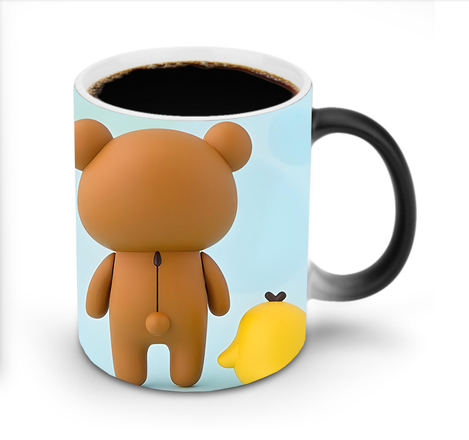 （画像用） リラックマ リラックマ キイロイトリ Rilakkuma Korilakkuma Kiiroitori 温度変色マグカップ