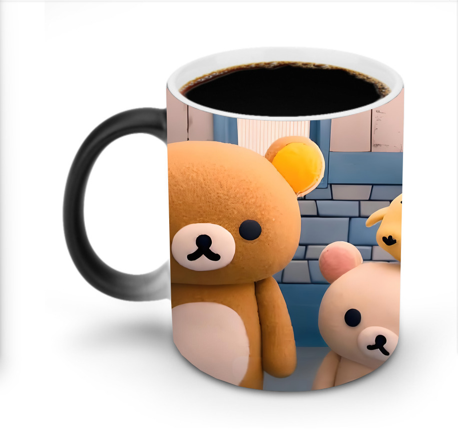 （画像用） リラックマ リラックマ キイロイトリ Rilakkuma Korilakkuma Kiiroitori 温度変色マグカップ
