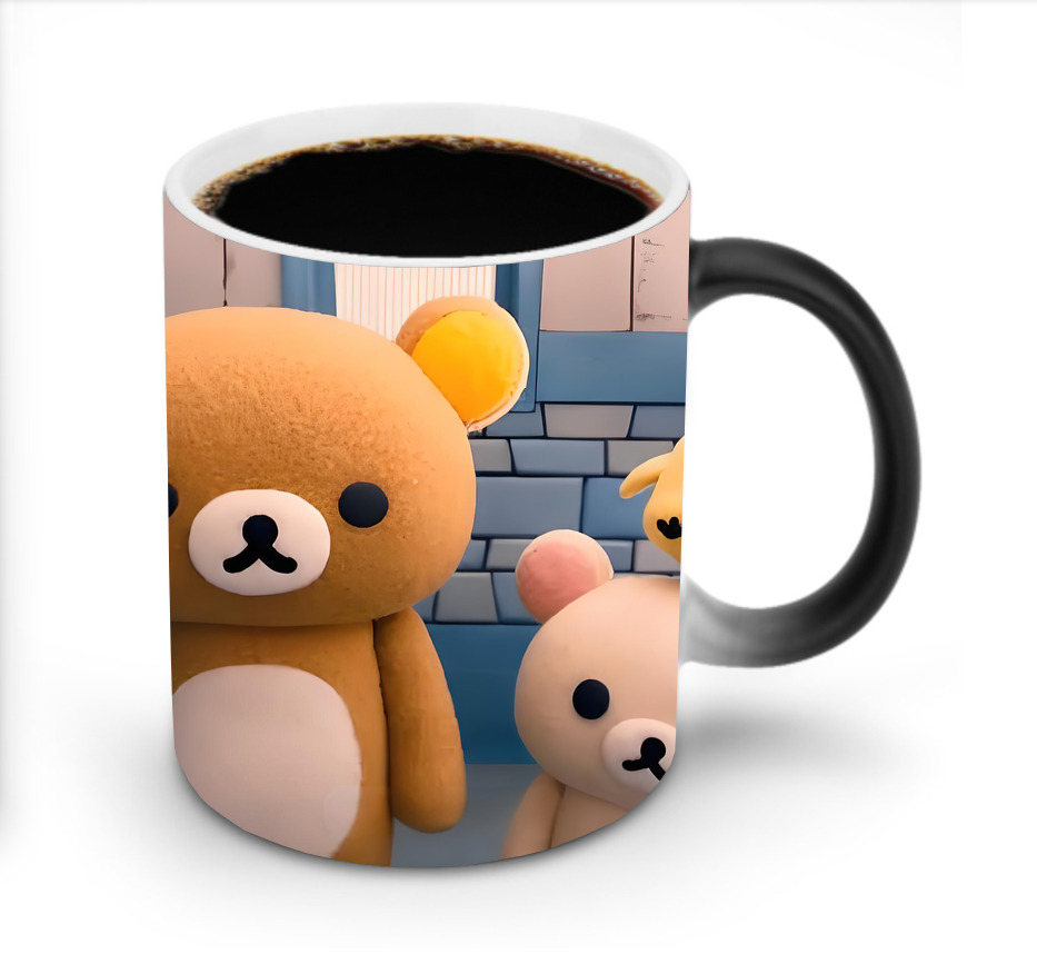 （画像用） リラックマ リラックマ キイロイトリ Rilakkuma Korilakkuma Kiiroitori 温度変色マグカップ