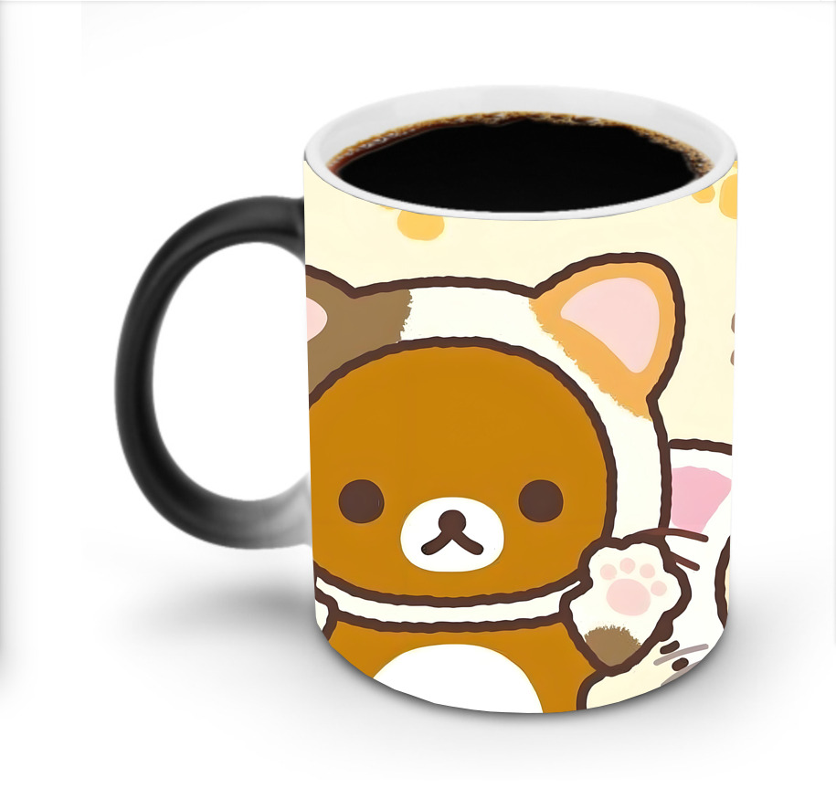 （画像用） リラックマ リラックマ キイロイトリ Rilakkuma Korilakkuma Kiiroitori 温度変色マグカップ
