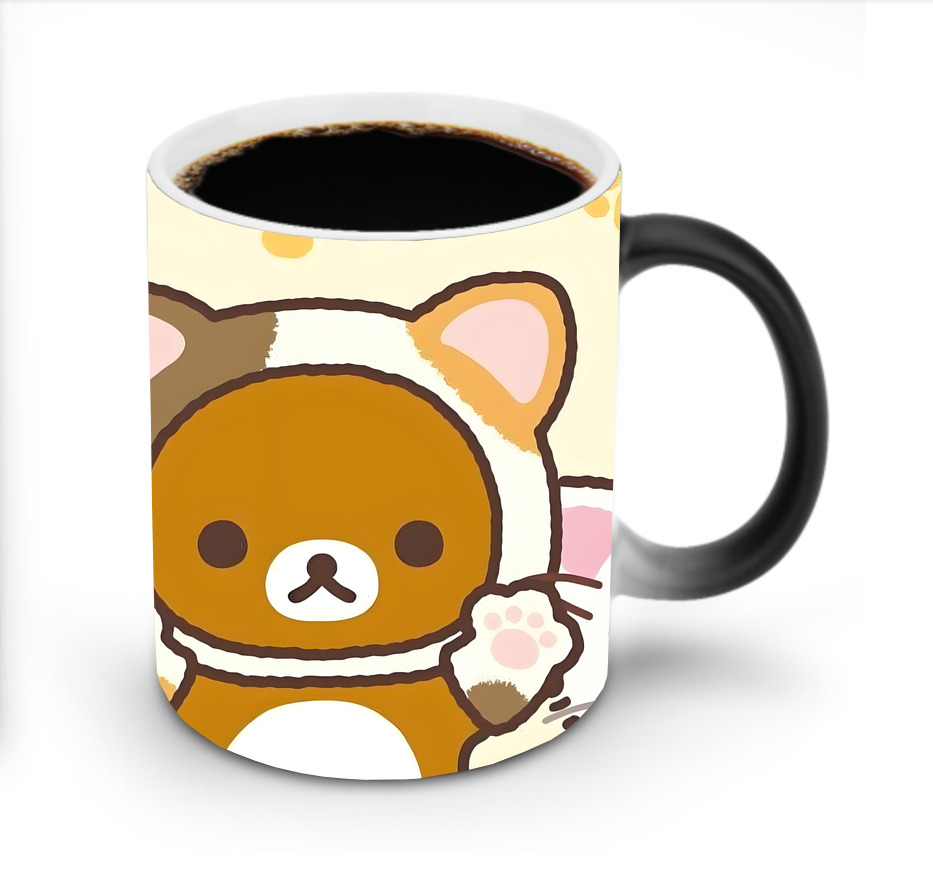 （画像用） リラックマ リラックマ キイロイトリ Rilakkuma Korilakkuma Kiiroitori 温度変色マグカップ
