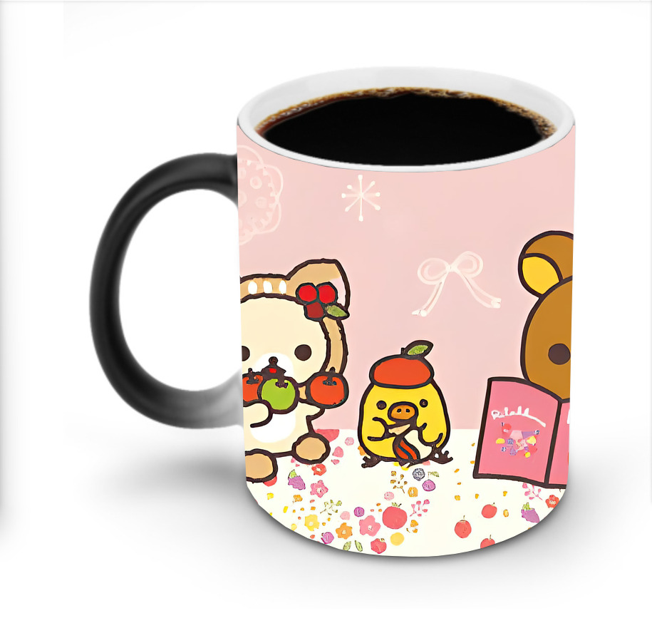 （画像用） リラックマ リラックマ キイロイトリ Rilakkuma Korilakkuma Kiiroitori 温度変色マグカップ