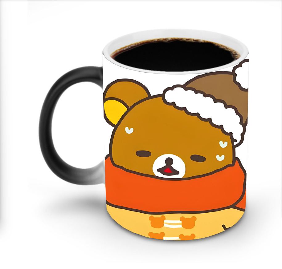 （画像用） リラックマ リラックマ キイロイトリ Rilakkuma Korilakkuma Kiiroitori 温度変色マグカップ