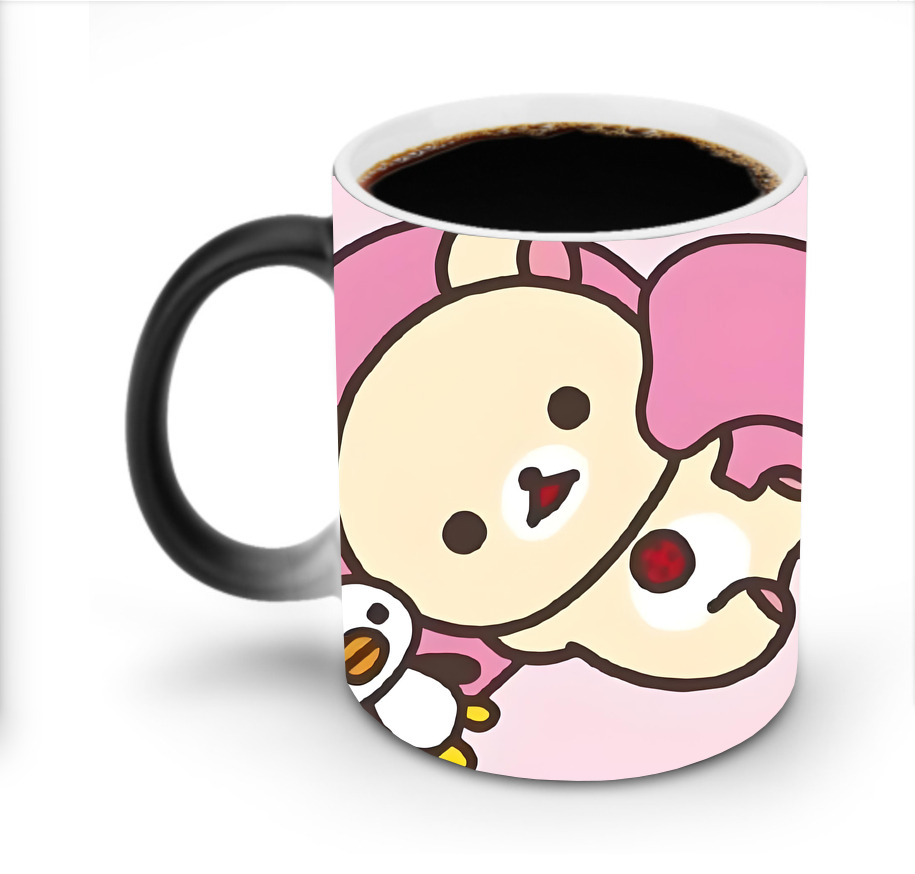 （画像用） リラックマ リラックマ キイロイトリ Rilakkuma Korilakkuma Kiiroitori 温度変色マグカップ
