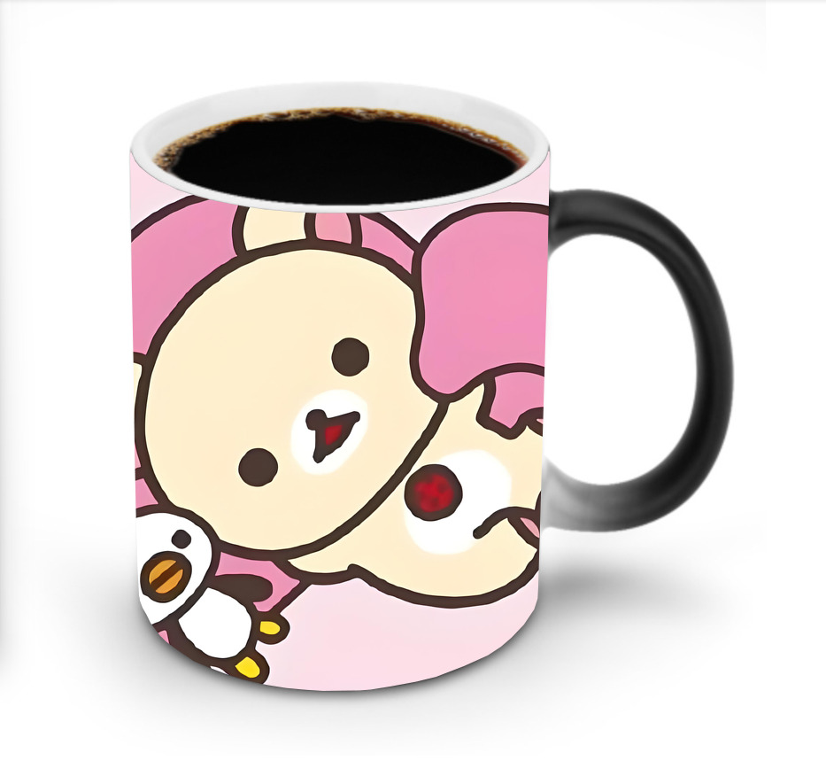 （画像用） リラックマ リラックマ キイロイトリ Rilakkuma Korilakkuma Kiiroitori 温度変色マグカップ
