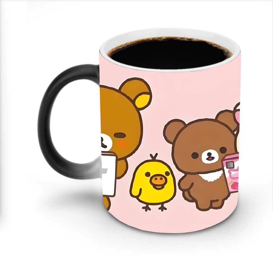 （画像用） リラックマ リラックマ キイロイトリ Rilakkuma Korilakkuma Kiiroitori 温度変色マグカップ