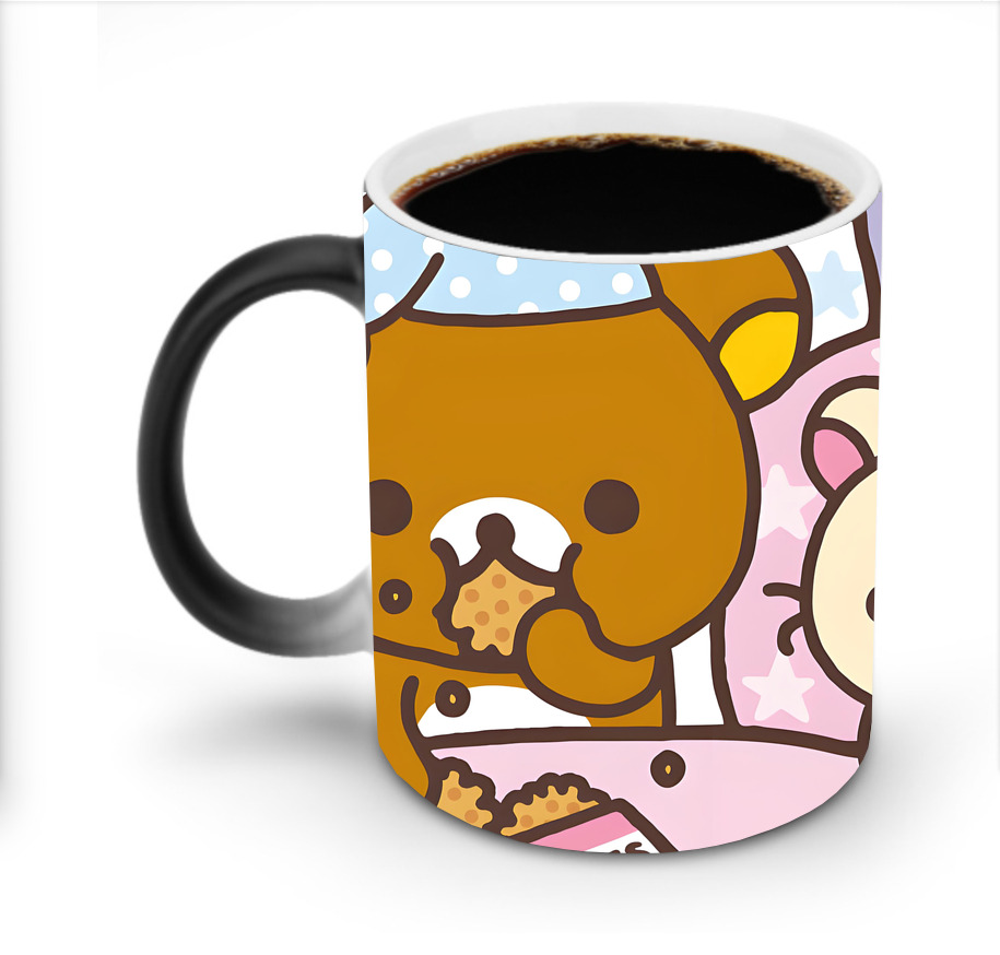 （画像用） リラックマ リラックマ キイロイトリ Rilakkuma Korilakkuma Kiiroitori 温度変色マグカップ