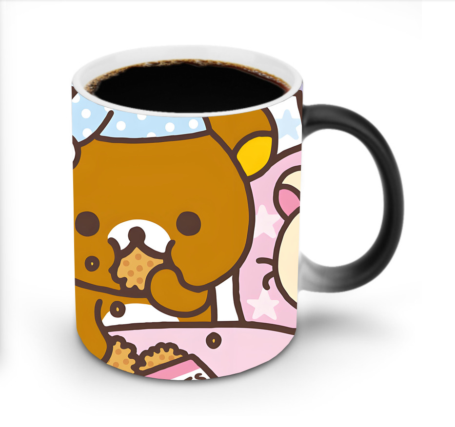 （画像用） リラックマ リラックマ キイロイトリ Rilakkuma Korilakkuma Kiiroitori 温度変色マグカップ