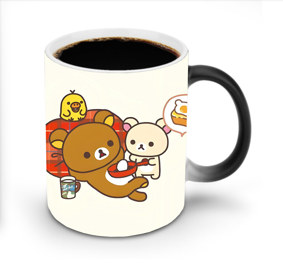（画像用） リラックマ リラックマ キイロイトリ Rilakkuma Korilakkuma Kiiroitori 温度変色マグカップ