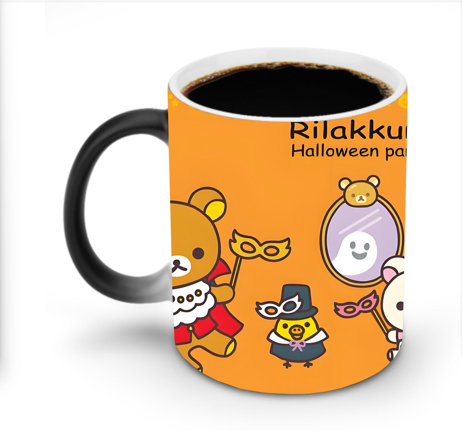 （画像用） リラックマ リラックマ キイロイトリ Rilakkuma Korilakkuma Kiiroitori 温度変色マグカップ