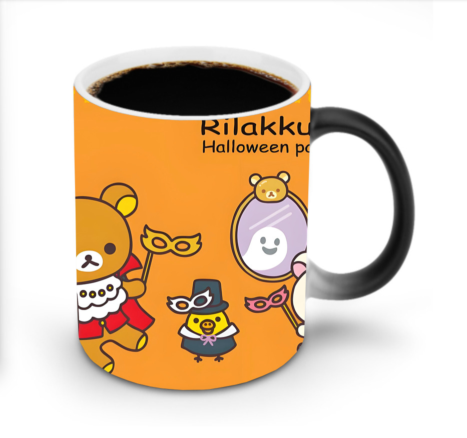 （画像用） リラックマ リラックマ キイロイトリ Rilakkuma Korilakkuma Kiiroitori 温度変色マグカップ