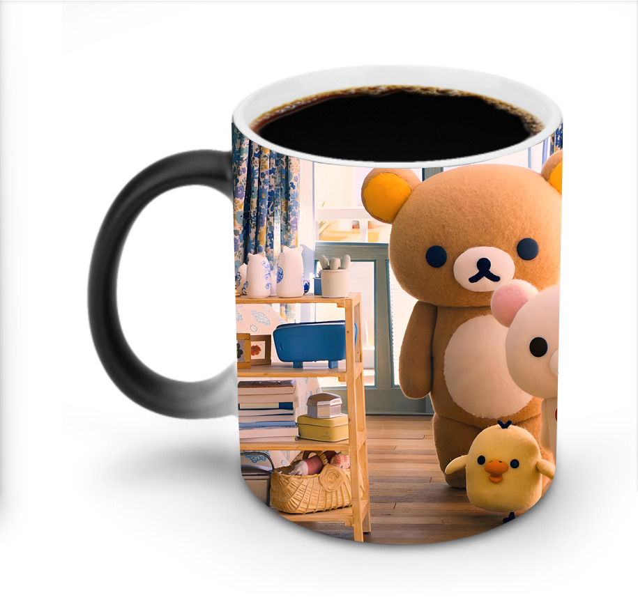（画像用） リラックマ リラックマ キイロイトリ Rilakkuma Korilakkuma Kiiroitori 温度変色マグカップ