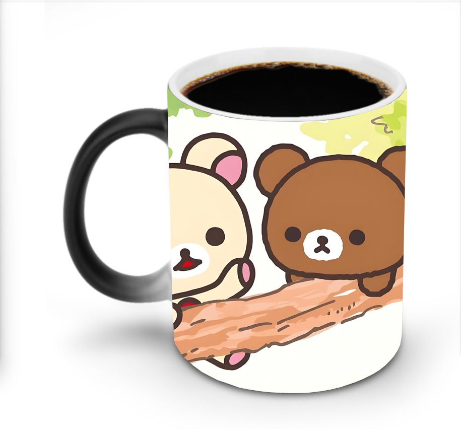 （画像用） リラックマ リラックマ キイロイトリ Rilakkuma Korilakkuma Kiiroitori 温度変色マグカップ