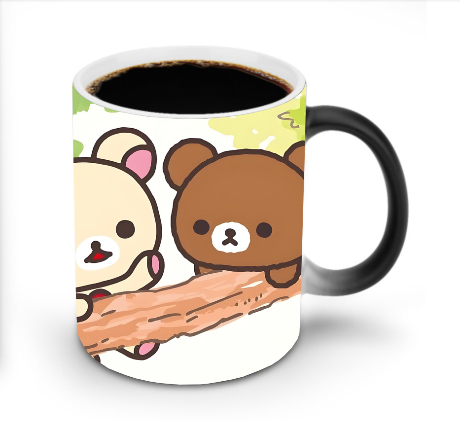 （画像用） リラックマ リラックマ キイロイトリ Rilakkuma Korilakkuma Kiiroitori 温度変色マグカップ