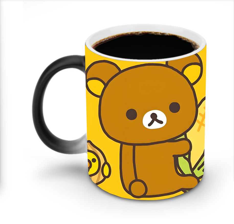 （画像用） リラックマ リラックマ キイロイトリ Rilakkuma Korilakkuma Kiiroitori 温度変色マグカップ
