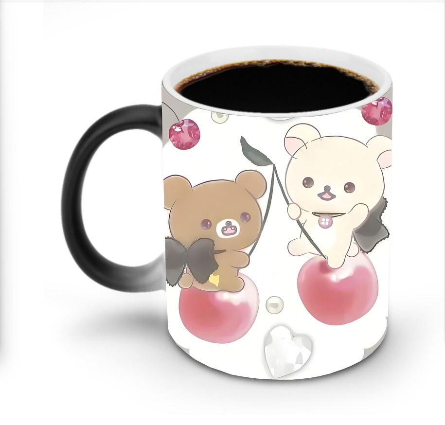 （画像用） リラックマ リラックマ キイロイトリ Rilakkuma Korilakkuma Kiiroitori 温度変色マグカップ