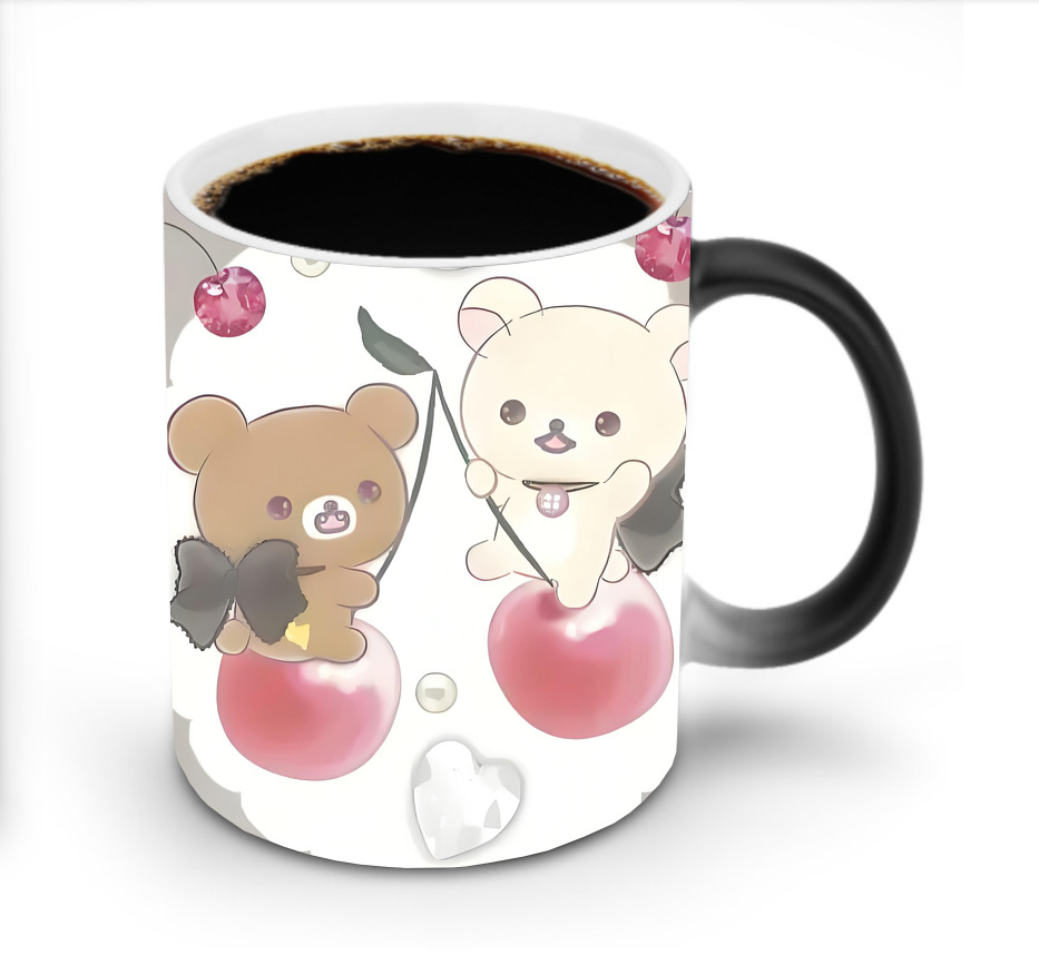 （画像用） リラックマ リラックマ キイロイトリ Rilakkuma Korilakkuma Kiiroitori 温度変色マグカップ