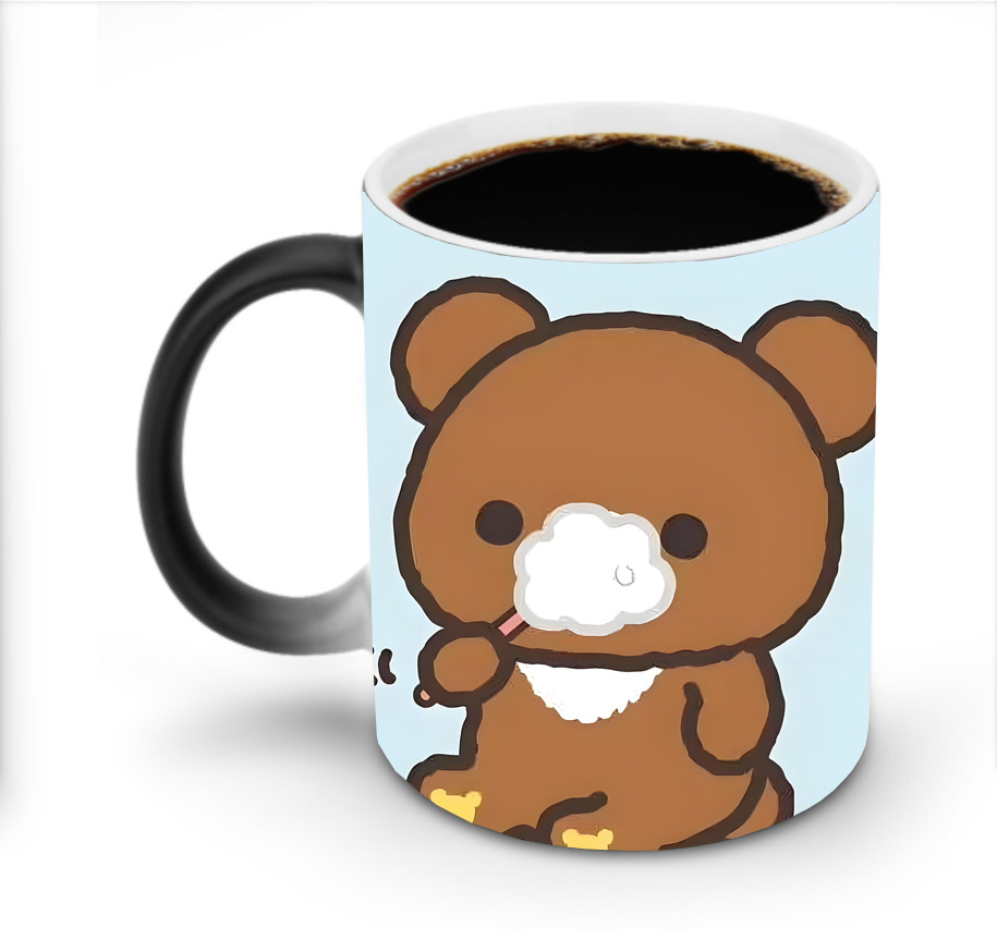 （画像用） リラックマ リラックマ キイロイトリ Rilakkuma Korilakkuma Kiiroitori 温度変色マグカップ