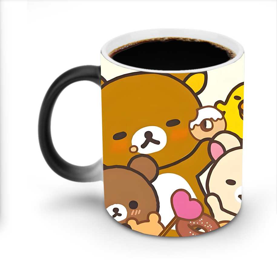 （画像用） リラックマ リラックマ キイロイトリ Rilakkuma Korilakkuma Kiiroitori 温度変色マグカップ