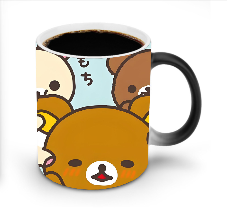 （画像用） リラックマ リラックマ キイロイトリ Rilakkuma Korilakkuma Kiiroitori 温度変色マグカップ