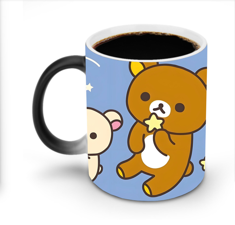 （画像用） リラックマ リラックマ キイロイトリ Rilakkuma Korilakkuma Kiiroitori 温度変色マグカップ
