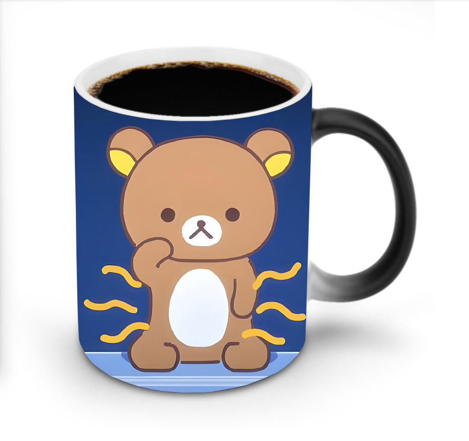 （画像用） リラックマ リラックマ キイロイトリ Rilakkuma Korilakkuma Kiiroitori 温度変色マグカップ
