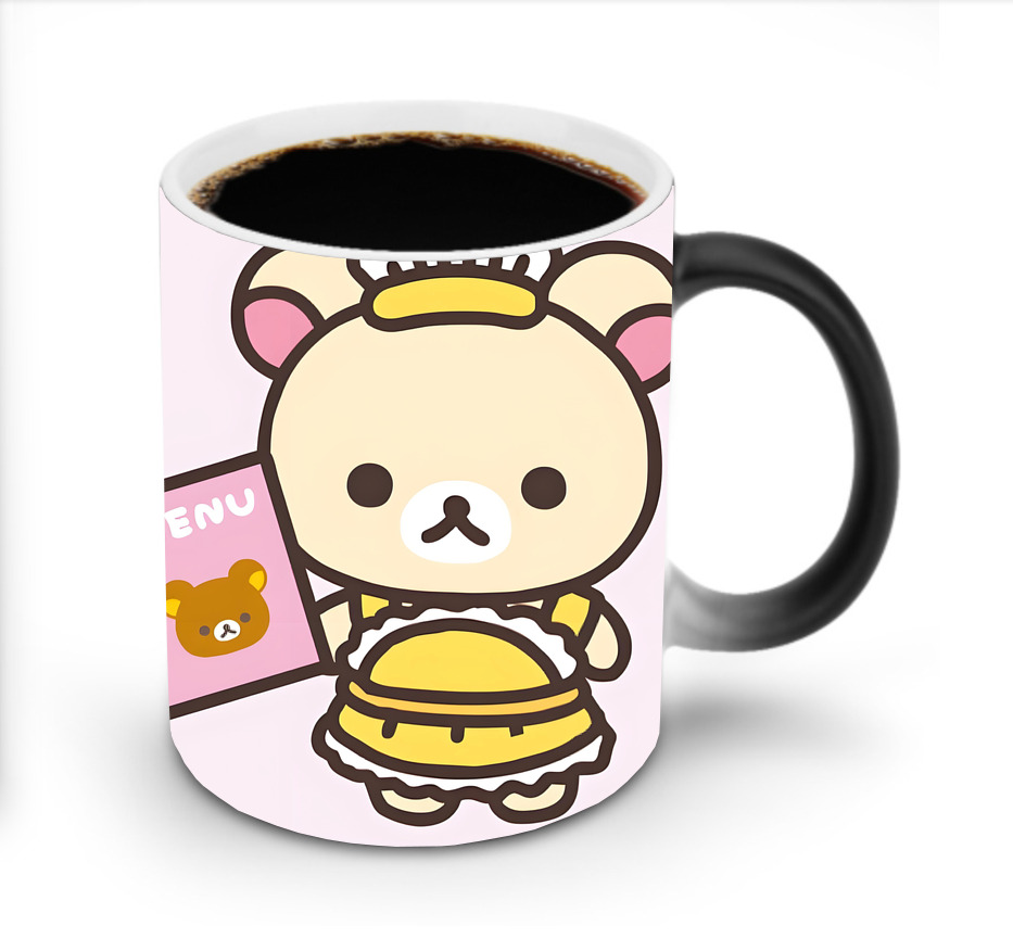 （画像用） リラックマ リラックマ キイロイトリ Rilakkuma Korilakkuma Kiiroitori 温度変色マグカップ