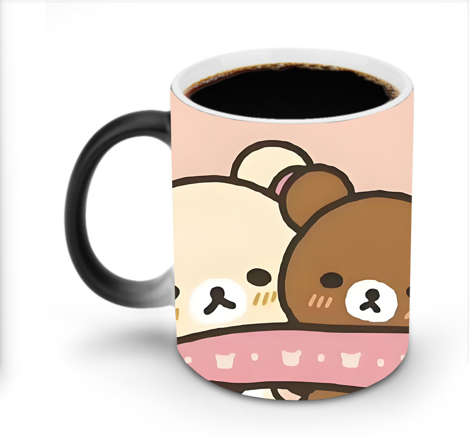 （画像用） リラックマ リラックマ キイロイトリ Rilakkuma Korilakkuma Kiiroitori 温度変色マグカップ