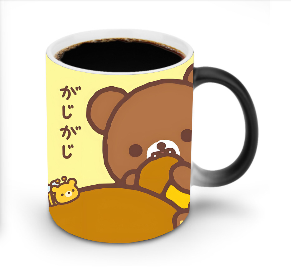 （画像用） リラックマ リラックマ キイロイトリ Rilakkuma Korilakkuma Kiiroitori 温度変色マグカップ