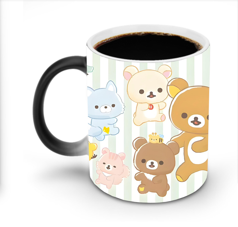 （画像用） リラックマ リラックマ キイロイトリ Rilakkuma Korilakkuma Kiiroitori 温度変色マグカップ