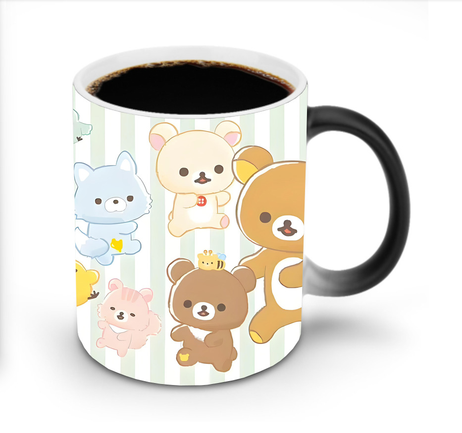 （画像用） リラックマ リラックマ キイロイトリ Rilakkuma Korilakkuma Kiiroitori 温度変色マグカップ