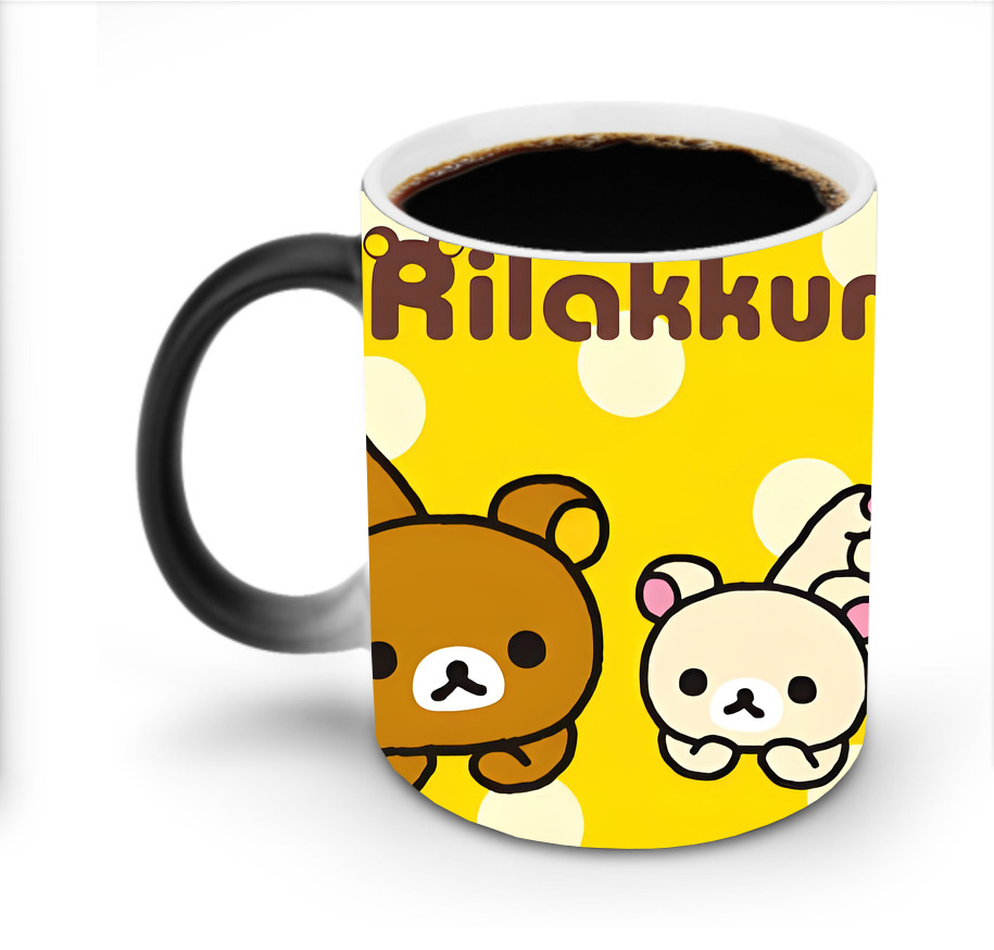 （画像用） リラックマ リラックマ キイロイトリ Rilakkuma Korilakkuma Kiiroitori 温度変色マグカップ