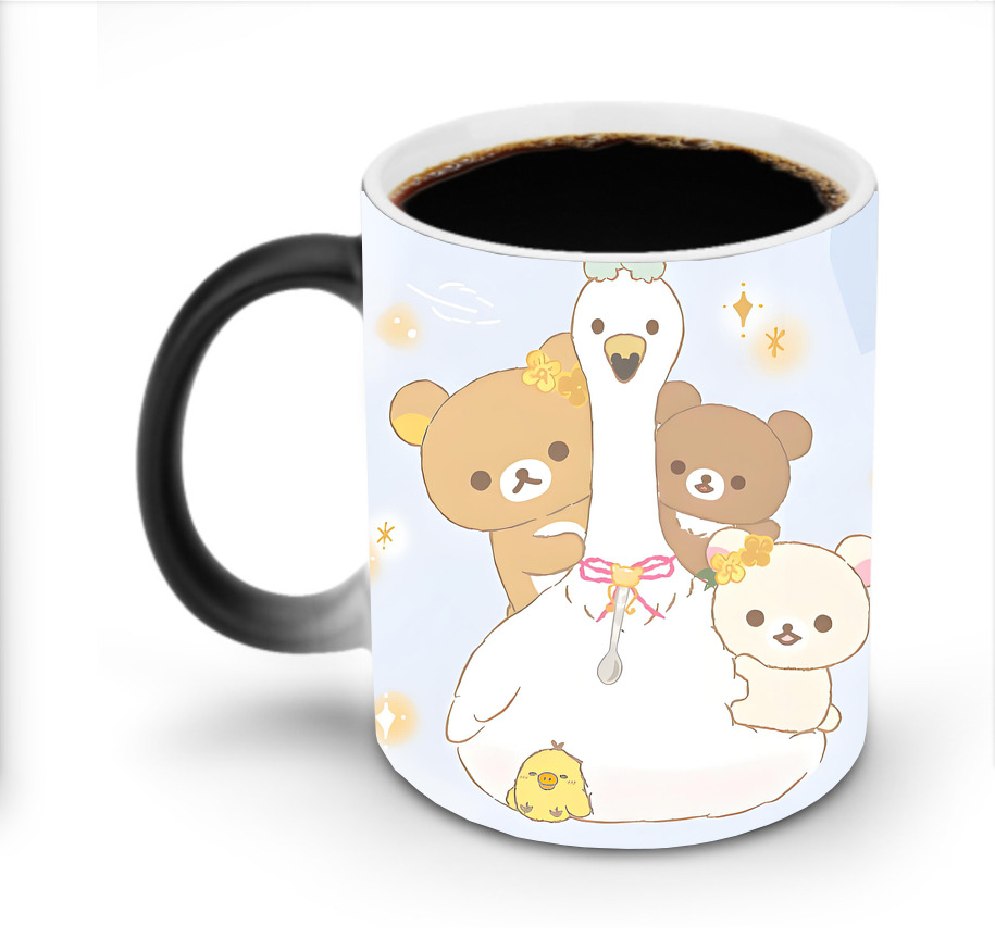 （画像用） リラックマ リラックマ キイロイトリ Rilakkuma Korilakkuma Kiiroitori 温度変色マグカップ
