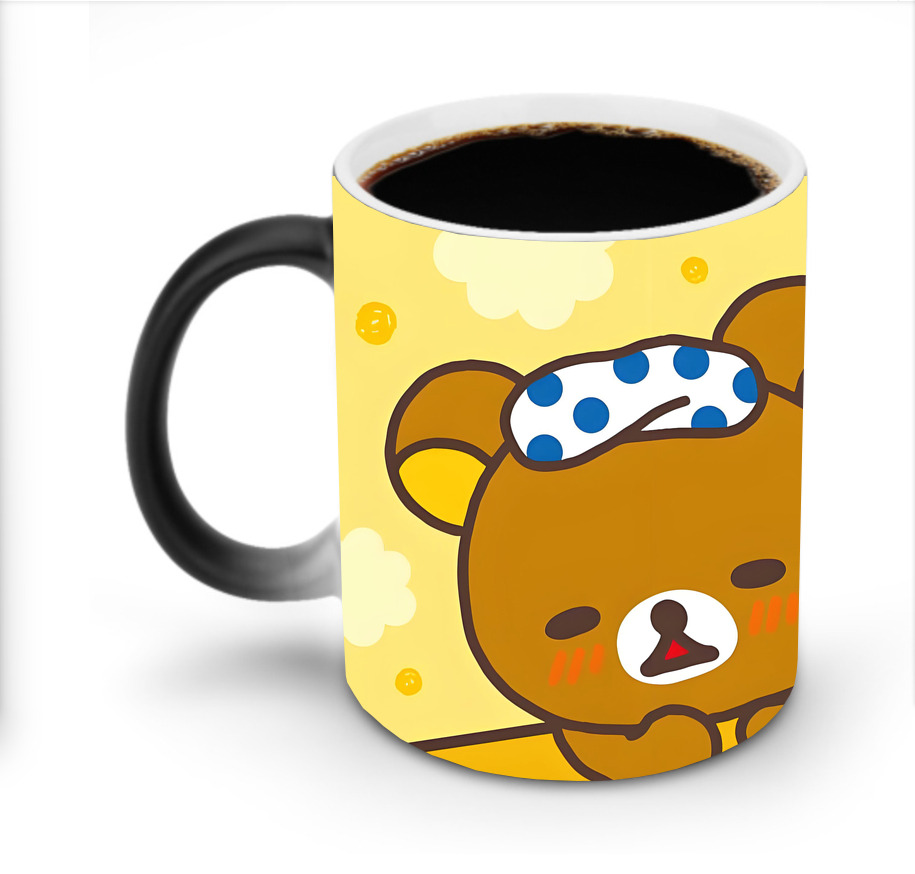 （画像用） リラックマ リラックマ キイロイトリ Rilakkuma Korilakkuma Kiiroitori 温度変色マグカップ