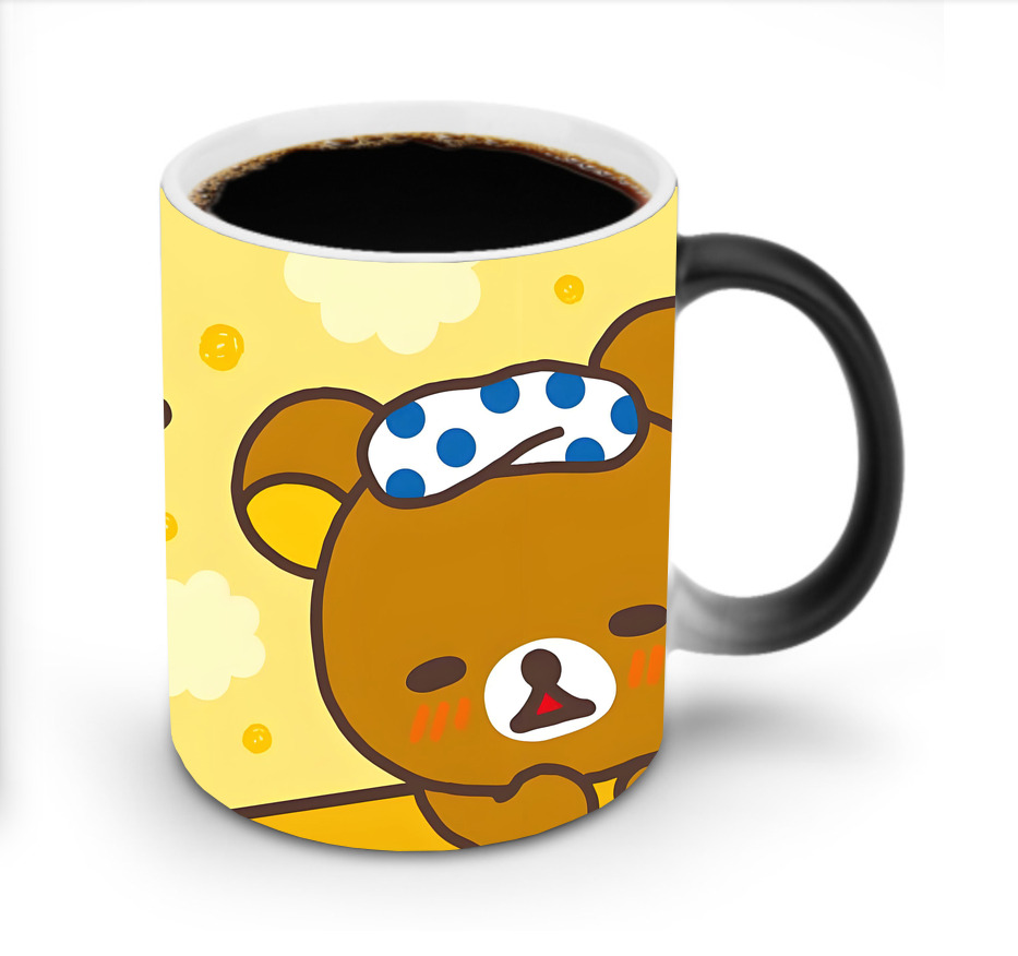 （画像用） リラックマ リラックマ キイロイトリ Rilakkuma Korilakkuma Kiiroitori 温度変色マグカップ