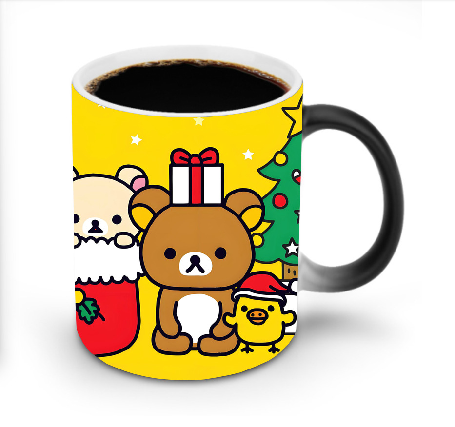 （画像用） リラックマ リラックマ キイロイトリ Rilakkuma Korilakkuma Kiiroitori 温度変色マグカップ